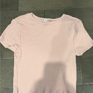 H&M Chic Pink Short Sleeve Top